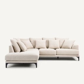 Γωνιακός καναπές από ύφασμα bouclette, ARMENTO