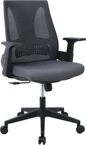 BF8760 Πολυθρόνα Γραφείου, Mesh Γκρι, Ύφασμα Γκρι   1τμχ