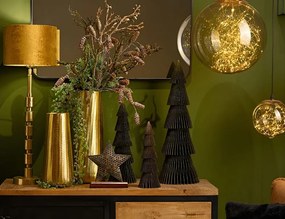 ΤΕΧΝΗΤΆ ΦΥΤΆ SUGAR SPRUCE HANGING WITH GLITTER PLASTIC GREEN