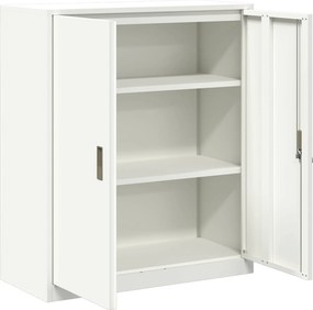 vidaXL Ντουλάπι αποθήκευσης Λευκός 90 x 40 x 105 cm Ατσάλι
