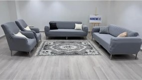Stewehome Σετ καλύμματα καναπέ από πολυεστέρα και βαμβάκι με ριγέ σχέδιο 180x230 cm