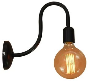 Απλίκα Φωτιστικό Τοίχου 1xE27 Μαύρο Selena 77-2897 Homelighting-77-2897-Μαύρο 77-2897