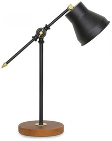 Φωτιστικό Γραφείου Paule Μέταλλο-mdf Μαύρο 12x12x44εκ GP029-0034,1 Megapap-GP029-0034,1-Μαύρο GP029-0034,1