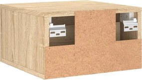 VidaXL Κομοδίνα Επιτοίχια 2 τεμ. Sonoma Δρυς 35 x 35 x 20 εκ.