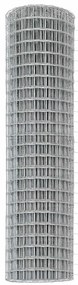 vidaXL Φράχτης με Στήλες. Ασημί 1.4 x 10 m Ατσάλι