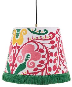 Φωτιστικό Οροφής Hungarian Embroidery CL50361 ø25xø35xH25 Pink-Multi MindTheGap Metal, Fabric