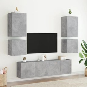 vidaXL Έπιπλο Τοίχου Τηλεόρασης Γκρι Σκυρ. 40,5x30x40 εκ. Επεξ. Ξύλο