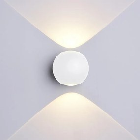 Φωτιστικό Τοίχου Cree MTN-74931 Led 6W 3000K 660lm IP54 11x9,3cm White Metanor