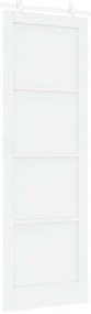 vidaXL Συρόμενη Πόρτα Χειροκίνητος Λευκό 78 x 232 cm