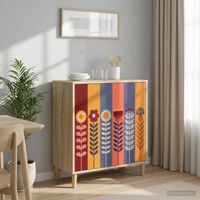 vidaXL Πλαϊνό γραφείο ESSEN Sonoma 69 x 33 x 75 εκ. Επεξεργασμένο Ξύλο