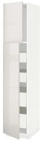 METOD/MAXIMERA ψηλό ντουλάπι με 2 πόρτες/4 συρτάρια, 40x60x200 cm 494.571.73