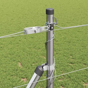 vidaXL Συρματόπλεγμα με Σκυρόδεμα 25 x 1,2 μ Ασημί Δίχτυ
