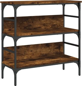 vidaXL Τραπέζι Κονσόλα Καπνιστή Δρυς 75x32x75 εκ. Επεξεργ. Ξύλο