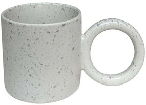 Κούπα Terrazzo 028872 8x8x8cm White-Grey Πηλός