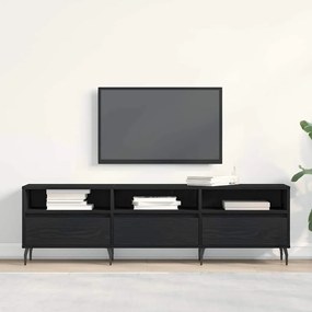 vidaXL Ντουλάπα τηλεόρασης Μαύρο Δρυς 150x30x44,5 εκ. Επεξεργασμένο ξύλο