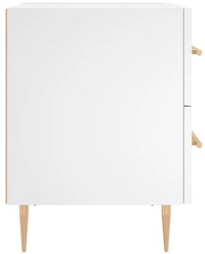 vidaXL Κομοδίνο Λευκό 40 x 35 x 47,5 εκ. από Επεξεργασμένο Ξύλο