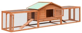 vidaXL Κλουβί Κουνελιών 310x70x87 εκ. από Μασίφ Ξύλο Πεύκου/Ελάτης