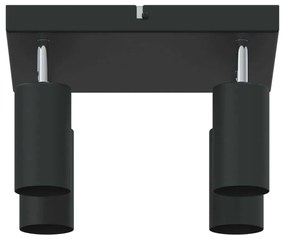 vidaXL Σποτ οροφής Μαύρο 26 x 26 x 16.5 εκ Ατσάλι