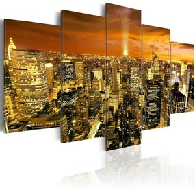 Πίνακας - New York: amber 200x100