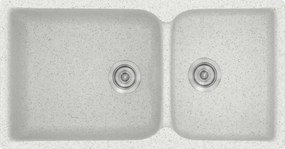 Sanitec Classic 307 (92×51) - Γρανιτένιος νεροχύτης - Granite WHITE