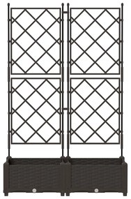 vidaXL Κηποτινάκι με Τρέλα Καφέ 80 x 40 x 125.5 εκ. PP