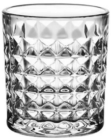 Chios Hellas Ποτήρι Ουίσκι από Γυαλί 285ml Σετ 6τμχ Diamond