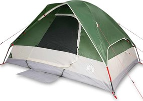 vidaXL Σκηνή Κάμπινγκ 4 Ατόμων Αδιάβροχη Πράσινη