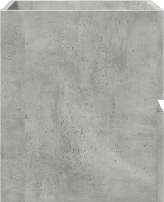 vidaXL Ντουλάπι Νιπτήρα Γκρι Σκυροδ. 41x38,5x45 εκ. Επεξεργασμένο Ξύλο
