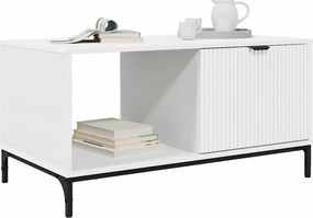 vidaXL Τραπεζάκι σαλονιού Λευκό 90 x 49 x 46 εκ. Επεξεργασμένο Ξύλο