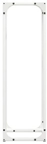 vidaXL Ράφι για καυσόξυλα Λευκό 25x25x80 cm Ατσάλι ψυχρής έλασης