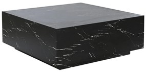 Τραπεζάκι Καφέ Home ESPRIT Μαύρο Ξύλο MDF 90 x 90 x 35 cm