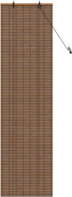 vidaXL Ρόλερ (στόρι) Καφέ 40 x 220 cm Μπαμπού