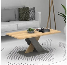 Τραπεζάκι Σαλονιού Marcello Μελαμίνης Sonoma-Γκρι 110x55x48 GP028-0073,1 Megapap GP028-0073,1 Καφέ