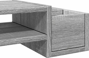 vidaXL Βάση Οθόνης με Αποθ. Γκρι Sonoma 100x27x15 εκ. Επεξεργ. Ξύλο