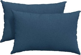 vidaXL Μαξιλάρι Καναπέ 2 pcs Μπλε 60 x 40 cm ύφασμα