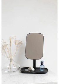 Καθρέφτης με βάση για αξεσουάρ Brabantia ReNew 1004184, 28,3x20x12,6 cm, Αντιολισθητική βάση, ρυθμιζόμενο κατά 360°, Σκούρο γκρι