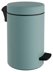 Καλάθι Απορριμμάτων 10lt-Φ20x37εκ. Soft Close Ανοξείδωτο Matte Turquoise Pam &amp; Co 2037-913