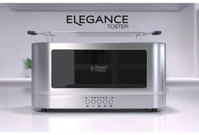 Τοστιέρα Elegance της Russell Hobbs 23380-56, 1420W, 2 φιλέτα, 6 μοίρες, Lift & Look, Inox/μαύρο