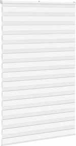 vidaXL Ζέβρα τυφλή Λευκό Πλάτος υφάσματος 140,9 εκ. Πολυεστέρας