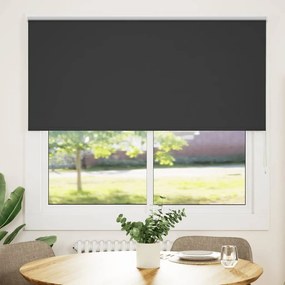 Roller Blind Blackout Μαύρο 155x150 cm Πλάτος υφάσματος 151,6cm - Μαύρο