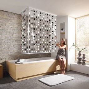 Γωνιακό Ρολό Ντους Eckduschrollo 3319 3319110745 138+62x240cm Grey Kleine Wolke 138+62x240cm Plastic