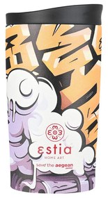 Estia 01-25670 Travel Ανακυκλώσιμο Ποτήρι Θερμός Ανοξείδωτο BPA Free 350ml, Graffity Rhythm