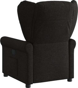 vidaXL Πολυθρόνα Ανακλινόμενη Μαύρη Υφασμάτινη