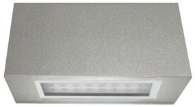 Απλίκα Φωτιστικό Τοίχου LED 3.3W Διπλής Κατεύθυνσης Μπλε Φως 18x8 Lumen-9-706064-Γκρι 9-706064