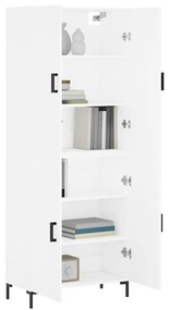 vidaXL Ντουλάπι Λευκό 69,5x34x180 εκ. από Επεξεργασμένο Ξύλο