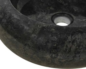 vidaXL Νιπτήρας Μαύρος 45 x 12 εκ. Μαρμάρινος