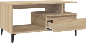 vidaXL Τραπεζάκι Σαλονιού Sonoma Δρυς 90x49x45 εκ. Επεξεργασμένο Ξύλο