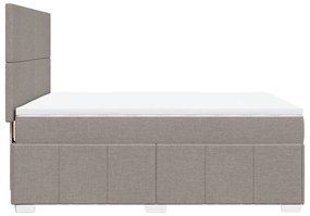 ΚΡΕΒΑΤΙ BOXSPRING ΜΕ ΣΤΡΩΜΑ TAUPE 140X200 ΕΚ. ΥΦΑΣΜΑΤΙΝΟ 3291688