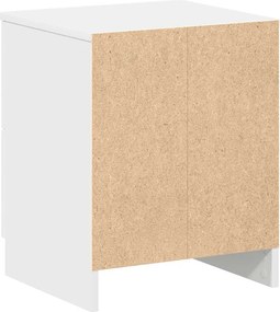 vidaXL Κομοδίνο με 2 Συρτάρια Λευκό 40x36x50 εκ.