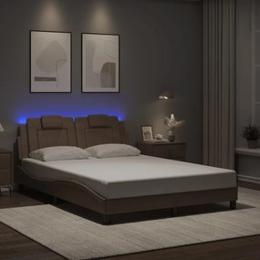 vidaXL Πλαίσιο Κρεβατιού Viana με LED Χωρίς Στρώμα 120x200 εκ.